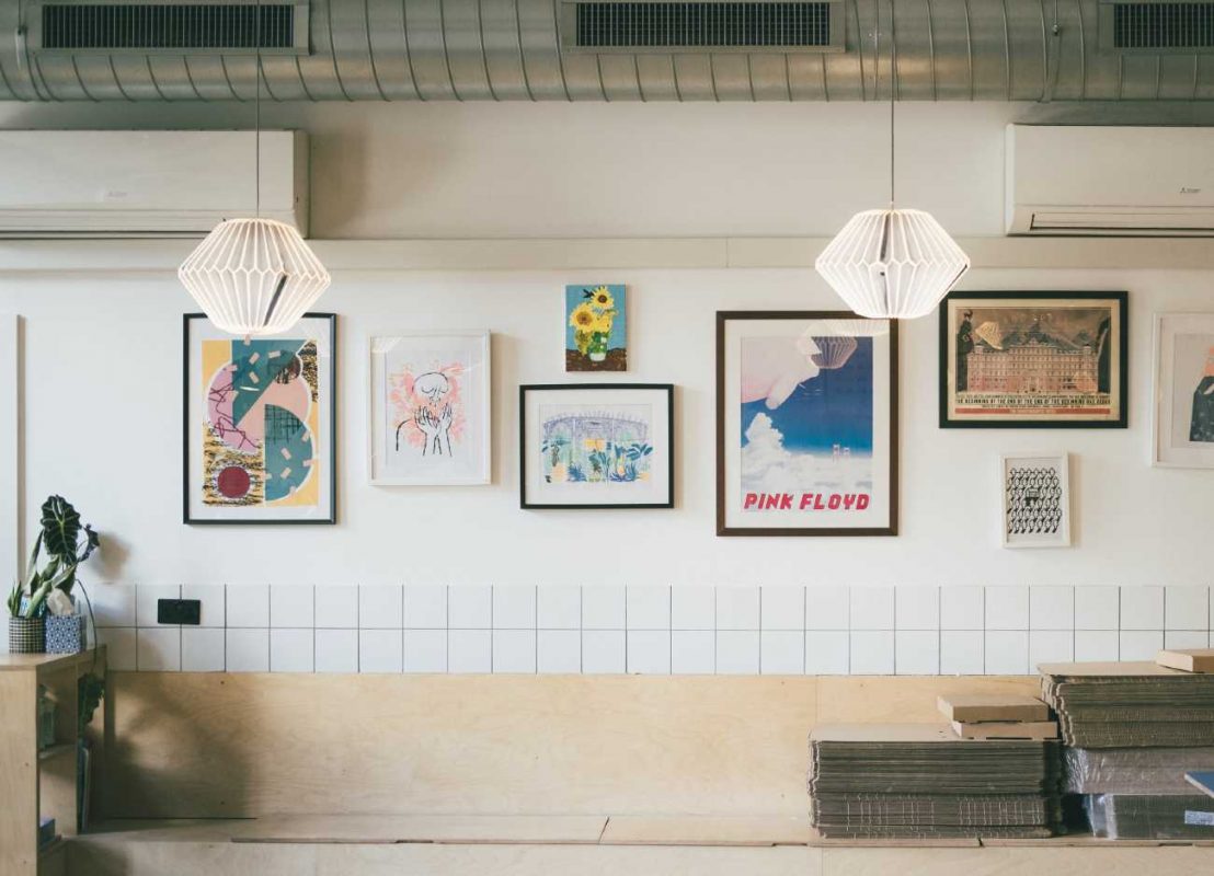 Framed Paintings On Wall